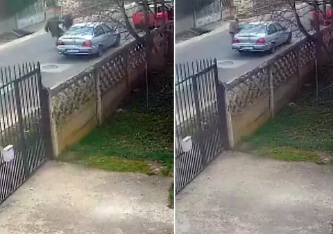 Un șofer de 77 de ani din Hunedoara, bătut de un tânăr, pentru că a condus prea încet. Scena violentă, surprinsă de camere - VIDEO