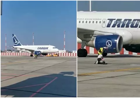 O femeie cu un copil a încercat să prindă avionul din mers, pe Aeroportul Otopeni. VIDEO