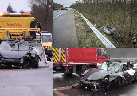 Patru olandezi au murit într-un accident în care două Porsche au fost complet distruse. Unul dintre ei oprise ca să acorde primul ajutor, pe o autostradă germană