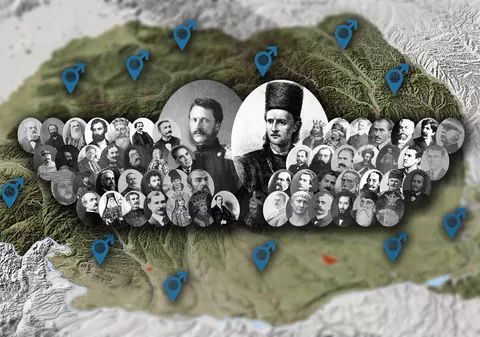 Am găsit în România zero localități cu numele unor personalități feminine și 146 cu numele unor bărbați celebri. 11 sate Tudor Vladimirescu, niciun sat Ana Aslan