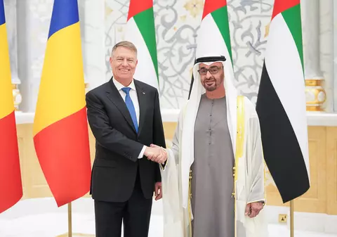 Klaus Iohannis, după întâlnirea cu şeicul Mohamed bin Zayed Al Nahyan: Am invitat companiile din Emiratele Arabe Unite să vină să investească în România