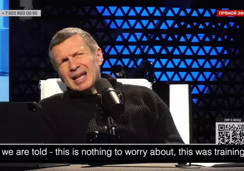 Prezentatorul rus Vladimir Soloviov susține că a scăpat cu viață din orașul Vuhledar, după ce a intrat sub tirul de foc al ucrainenilor