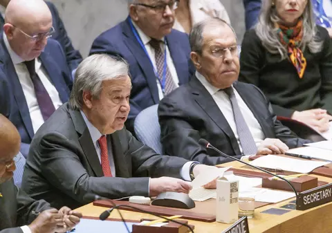 Rusia, criticată la ONU în ședința prezidată de Serghei Lavrov: „Provoacă suferință și devastare masivă țării și poporului său”