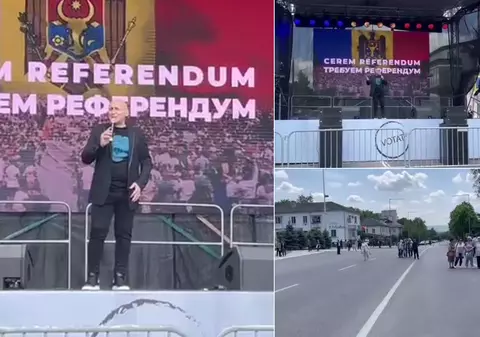 Invitat să țină un concert la mitingul prorușilor din Moldova, Marcel Pavel a cântat în fața unei piețe aproape goale. „De ce ați plecat? Dansați! Vamos!”