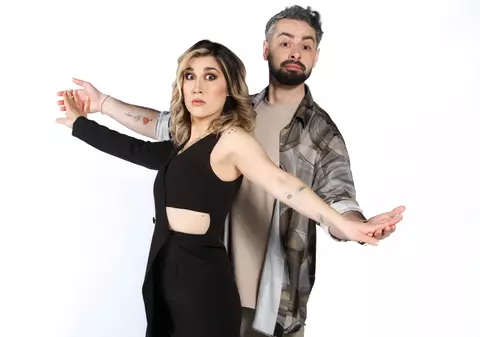 Adda și Radu Bucălae, criză de râs pe scena de la „Te cunosc de undeva!”: „Din lift mă rugam de el”