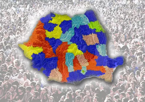 Harta necunoscută pe care partidele o pot folosi în alegerile din 2024. Cum sunt grupate județele pe culori, cu totul altele decât culorile partidelor