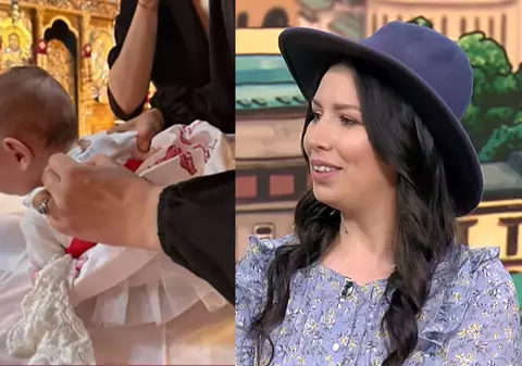 Cristina Bălan și-a botezat fetița, pe Nadeea Sofia: „Pare un copil tare înţelept”. Primele imagini de la eveniment