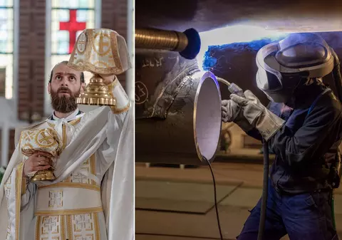 REPORTAJ. Rețeaua invizibilă a preoților români voluntari din diaspora. În nordul Danemarcei, preotul ține duminica slujbele ortodoxe, iar în timpul săptămânii sudează turbine eoliene marine