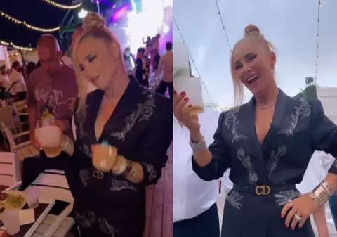 Cum s-a distrat Anamaria Prodan aseară, în club, pe litoralul românesc. Impresara a sărbătorit după ce și-a deschis cazinou în Mamaia