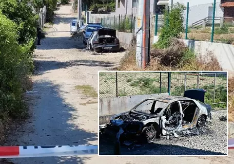 Mașină înmatriculată în România arsă complet, după ce din ea s-a tras și a fost ucis un afacerist străin, la Varna, în Bulgaria