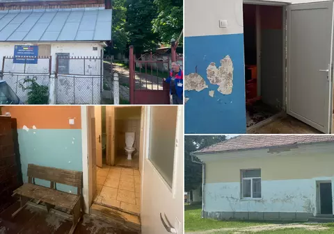 Cealaltă față a problemelor din Educație, dincolo de grevă. Într-un oraș din județul Cluj, o școală stă să cadă, iar Consiliul Județean promite de 7 ani renovarea. „Nimeni nu dă doi bani pe copiii ăștia”