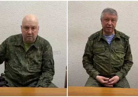 Doi generali ruși, apel către luptătorii Wagner, în două mesaje filmate în același loc. Generalul „Armaghedon”: „Vă cer să vă opriți”