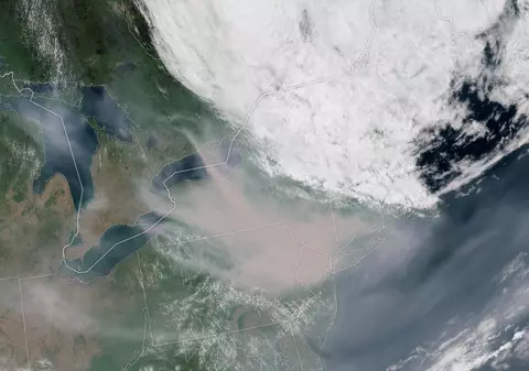 Norul de fum provocat de incendiile de vegetație din Canada a ajuns până în Norvegia