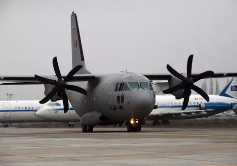 Probleme pentru o aeronavă MApN cu 7 militari la bord, în timpul unui zbor de rutină. Echipajul a aterizat fără un motor