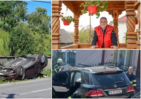 Deputatul PSD Gheorghe Șimon, accident cu două victime la Strâmtura, în Maramureș. Mașina lovită de Mercedesul parlamentarului s-a răsturnat