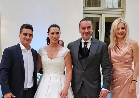 Cum a apărut Marian Drăgulescu la nunta Cătălinei Ponor. A fost însoțit de iubita Simona Carmen, care a atras atenția cu rochia aleasă