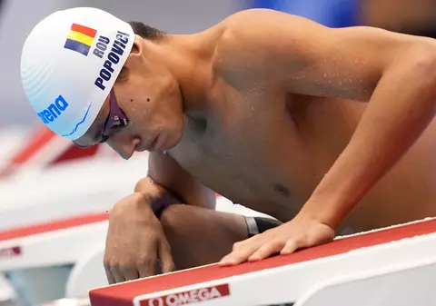 David Popovici, locul 4 în finala probei de 200 m liber, la Campionatele Mondiale de la Fukuoka