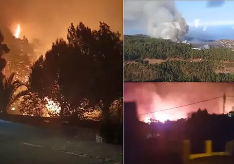 Incendiu uriaș de vegetație pe insula spaniolă La Palma. Mii de oameni au fost evacuați
