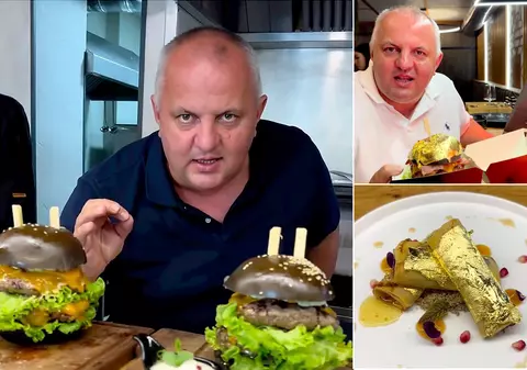 Cine e cu adevărat politicianul PSD care se laudă că vinde cel mai scump burger din lume, 6.200 de dolari, în foiță de aur