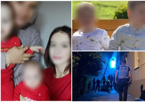 O mamă a sărit cu copiii de 2 și 3 ani în brațe de la fereastra unui hotel din Botoșani. Băiețelul mai mic, Vladimir, a murit