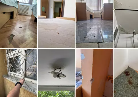 Cămin murdar, cu saltele pătate și gândaci pentru liceenii veniți în tabăra de vară a Universității din București. „Tu ai sta aici?”