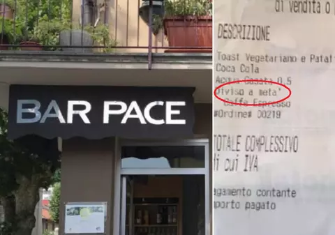 Proprietara unei cafenele din Italia i-a luat unei turiste 2 euro, ca să-i taie sendvișul în două: „Munca se plătește!”