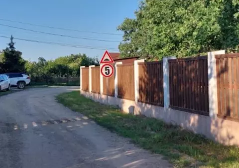 Limitatoare de viteză, montate fără avizul poliției în dreptul casei vicepreședintelui CJ Buzău. „Tot praful vine în curte, în piscină”