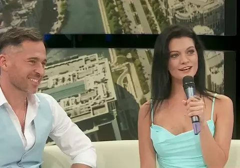 Dinu Maxer și noua iubită, dans pasional în direct, la TV. Magdalena Chihaia a recunoscut: „Mie mi-a plăcut de el de la început”