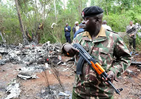 Un elicopter militar s-a prăbușit în Kenya. Toate persoanele aflate la bord au murit