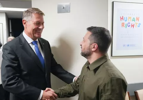 Klaus Iohannis, întâlnire cu președintele ucrainean Volodimir Zelenski la New York