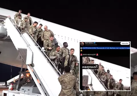 Un video vechi cu soldați americani care sosesc în România a ajuns viral: „Se întâmplă acum! Mii de pușcași marini americani tocmai au aterizat în Israel”