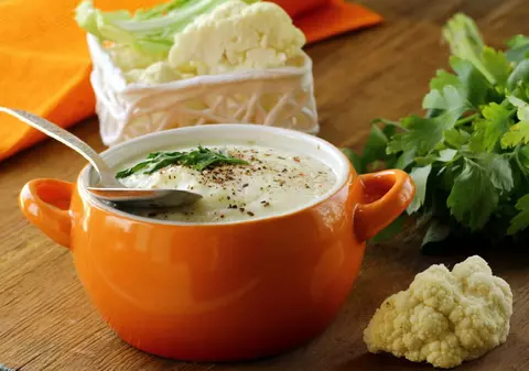 Reţetă de supă cremă de conopidă