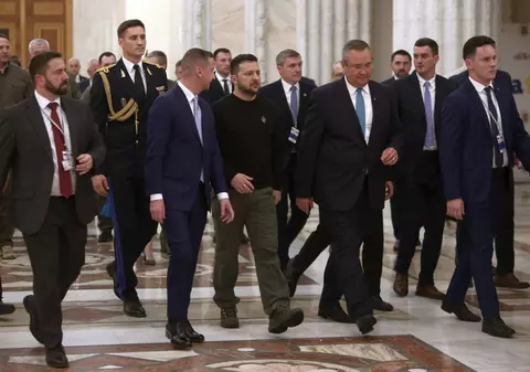 Zelenski, vizită în România. Președintele ucrainean a mers la Cotroceni, la Parlament și la Guvern