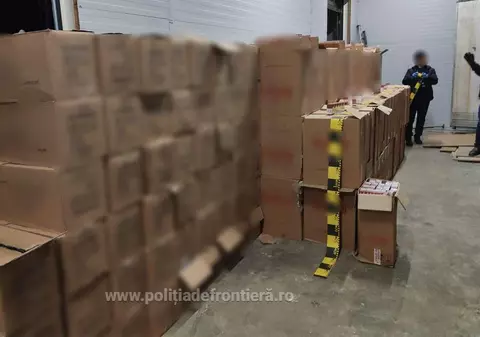 Un ucrainean a încercat să intre în România cu țigări de contrabandă de aproape 300.000 de euro. Unde le-a ascuns
