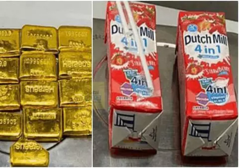 Vameșii aeroportului din New Delhi au găsit 4,2 de kilograme de aur în bagajele unui bărbat. Unde erau ascunse lingourile | VIDEO
