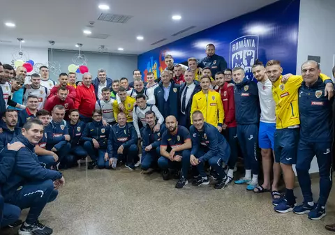 Marcel Ciolacu a venit la antrenamentul naționalei României înaintea partidei cu Elveția