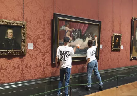 Tablou de Diego Velazquez, atacat cu ciocanele de activiști la Galeria Națională din Londra. „Este timpul pentru fapte”