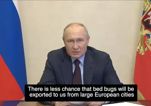 Putin ironizează Europa pe tema ploșnițelor. „Cu cât mai puţine vechituri, cu atât mai puține posibilități de a ne fi trimiși gândaci de pat”