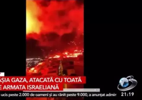 Antena 3 și România TV au difuzat focuri de artificii după un meci de fotbal și au spus că sunt bombardamente israeliene în Gaza. Decizia CNA