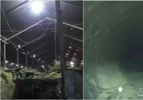 Filmare din interiorul „celui mai mare tunel” săpat de Hamas în Fâșia Gaza și descoperit de armata israeliană - VIDEO