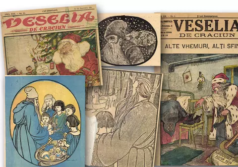 Cum arăta Moș Crăciun în prima revistă românească longevivă dedicată copiilor, acum 99 de ani. Aducea „păpuși care vorbesc”