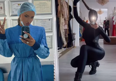 Bianca Drăgușanu a fost fotografiată fără cagulă. Are fața umflată și vânătă, după operația estetică de 7 ore și 11.000 de euro