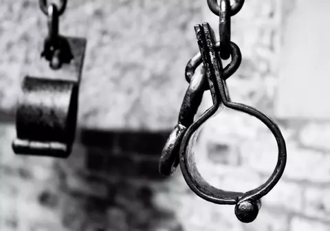 Român ținut în pivniță, legat cu lanțuri de gât, de mâini și de picioare, de fermierul german pentru care muncea