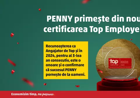 PENNY, desemnat Angajator de Top 2024 pentru al treilea an consecutiv 