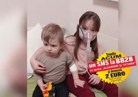 Șansa la viață a fraților Alexandr și Tatiana, bolnavi de imunodeficiență primară, este transplantul de măduvă. Intervenția poate fi făcută în Israel și costă 690.000 de dolari