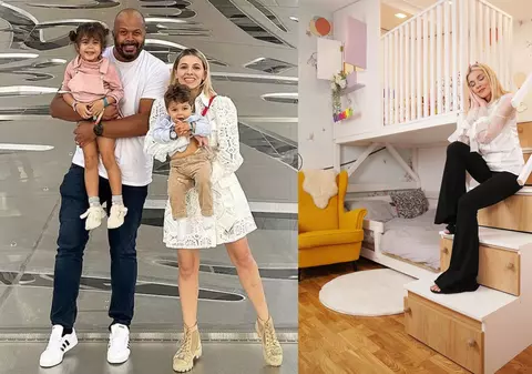Imagini din casa în care Cabral locuiește cu Andreea Ibacka. Camera copiilor e în culori pastel și cu mobilă făcută pe comandă