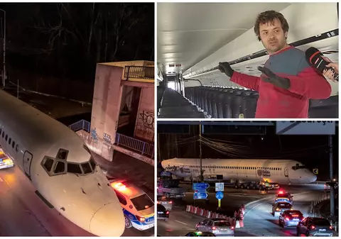 Cine e românul care a cumpărat cu 36.000 de euro un avion și ce plan are cu el. Aeronava, transportată pe străzile din București în noapte