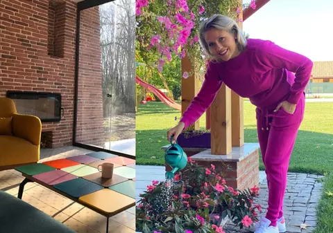 Imagini cu casa în care locuiește Mirela Vaida cu soțul și cei trei copii. Vila din Snagov a prezentatoarei e chiar lângă pădure