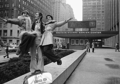 Imagine de colecţie cu Nadia Comăneci realizată cu câteva luni înainte de Jocurile Olimpice de la Montreal din 1976