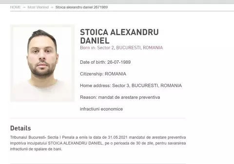 Un român care făcea parte dintr-o rețea de interlopi din SUA a fost prins în Italia. Era pe lista Most Wanted a Poliției